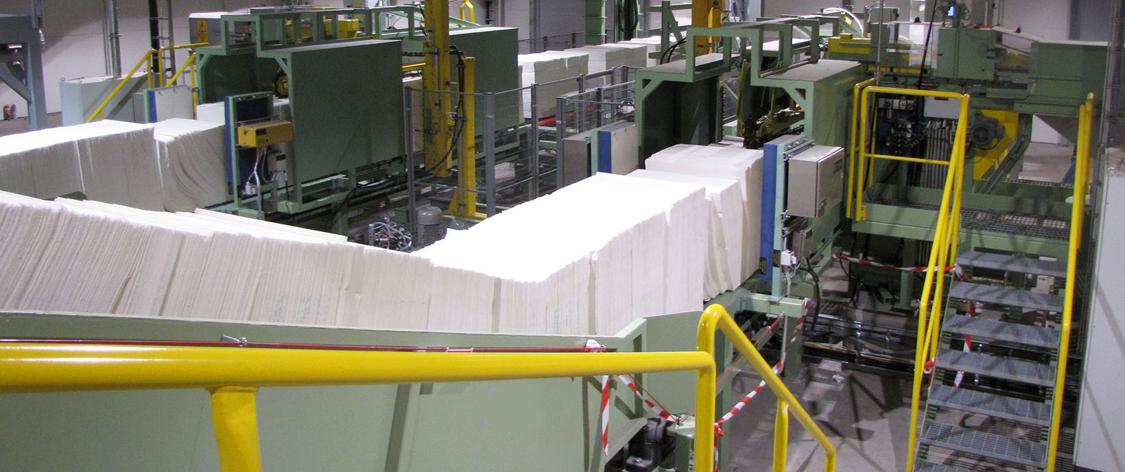 Tamtron supplied pulp pallet conveyor at Metsä-Board's board mill in Äänekoski