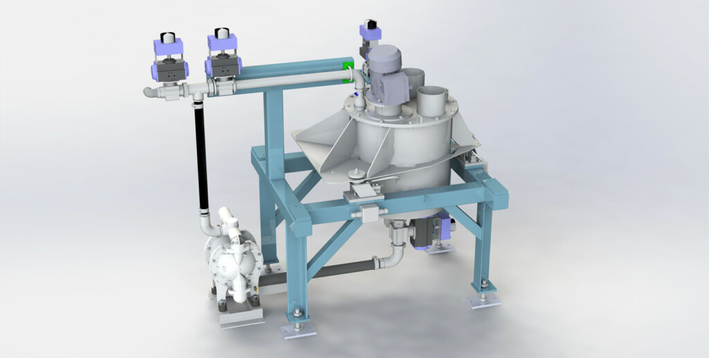 Powder mixer can be used to mix battery materials