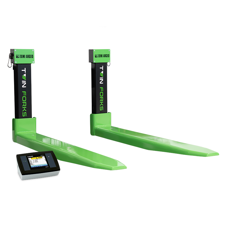 Gaffeltruckvekt med touch-skjermindikator – Dini Argeo Twin Forks Touch Screen LTF-serien